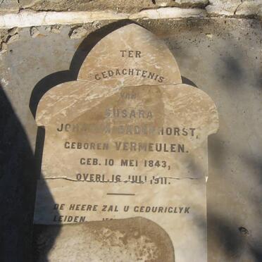 BADENHORST Susara Johanna nee VERMEULEN 1843-1911