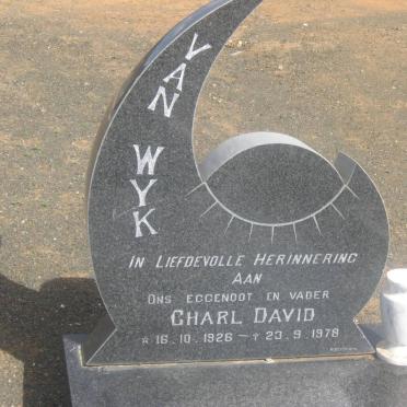 WYK Charl David, van 1926-1978