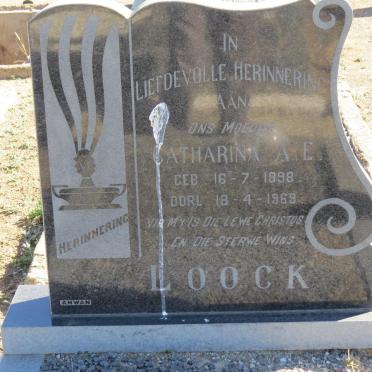 LOOCK Catharina A.E. 1898-1969
