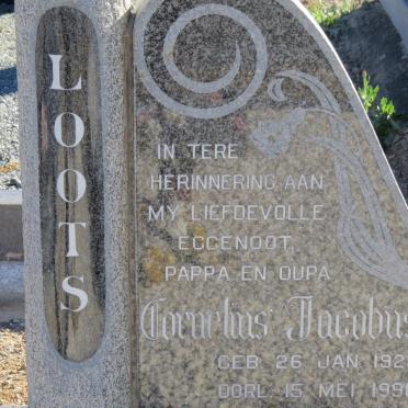 LOOTS Cornelius Jacobus 1925-1990