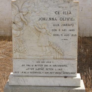 OLIVIER Cecilia Johanna nee MARAIS 1883-1950