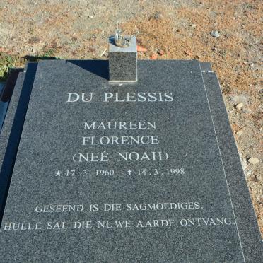 PLESSIS Maureen Florence, du nee NOAH 1960-1998
