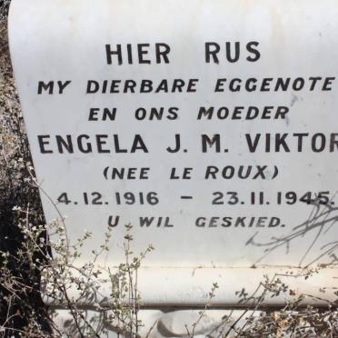 VIKTOR Engela J.M. nee LE ROUX 1916-1945