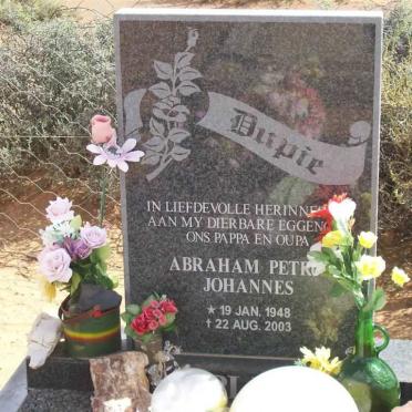 PLESSIS Abraham Petrus Johannes, du 1948-2003