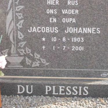 PLESSIS Jacobus Johannes, du 1903-2001