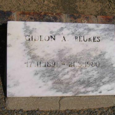 BEUKES Gideon A. 1891-1980