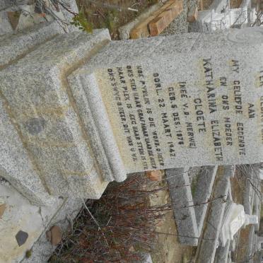 CLOETE Katharina Elizabeth nee V.D. MERWE 1876-1942