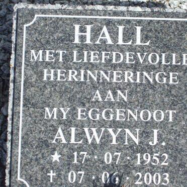 HALL Henry 1904-1963 &amp; Hendrina Cecilia 1908-1992 :: HALL Alwyn J. 1952-2003