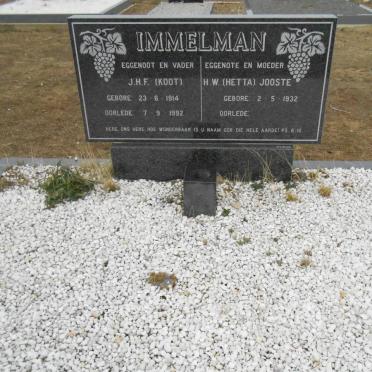 IMMELMAN J.H.F. 1914-1992 &amp; H.W. JOOSTE 1932-