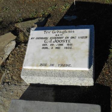 JOOSTE C.J. 1851-193?
