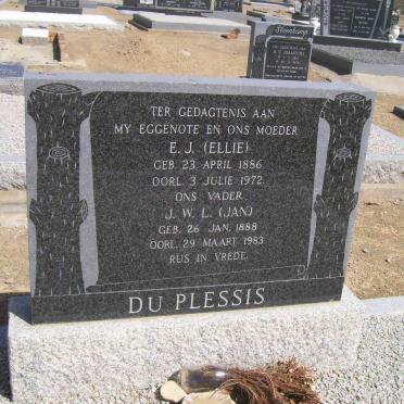 PLESSIS E.J., du 1886-1972 &amp; J.W.L. 1888-1983