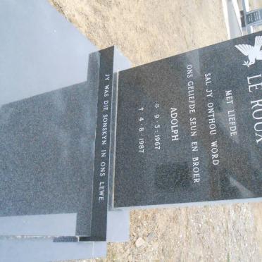 ROUX Adolph, le 1967-1987