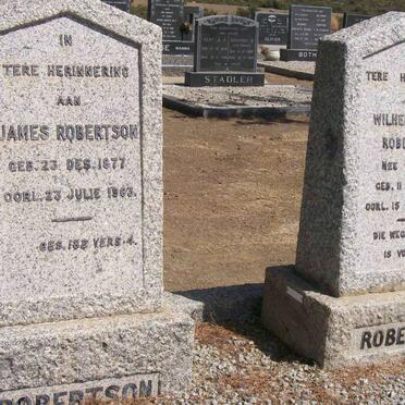 ROBERTSON James 1877-1963 &amp; Wilhelmina P. STADLER 1879-1956