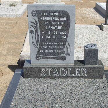 STADLER Lenatjie 1923-1994