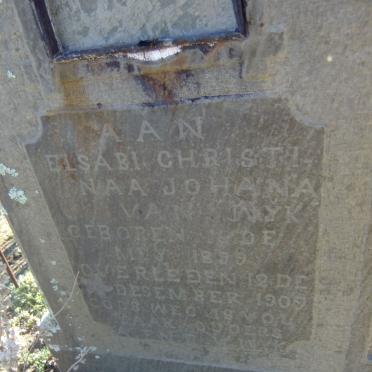 WYK Elsabi Christinaa Johana, van 1899-1909
