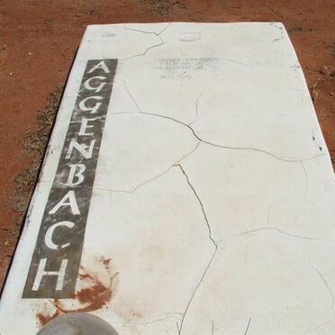 AGGENBACH Daniel Johannes 1938-1998