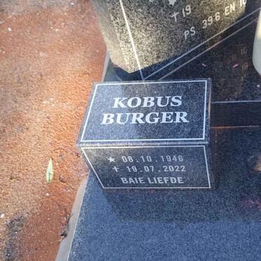 BURGER Kobus 1946-2022