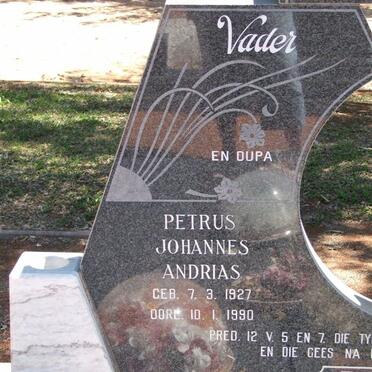 BARNARD Petrus Johannes Andrias 1927-1990