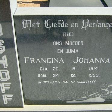 BOSHOFF Francina Johanna 1914-1999