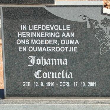 BRAND Johanna Cornelia 1916-2001