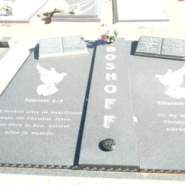 BOSHOFF Stephanus H.P. 1943-2007 &amp; Johanna C.J. BÜRGER  -1946