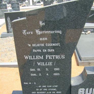 BURGER Willem Petrus 1910-1983