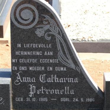 ENGELBRECHT Anna Catharina Petronella 1905-1986