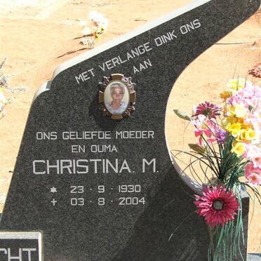 ENGELBRECHT Christina M. 1930-2004