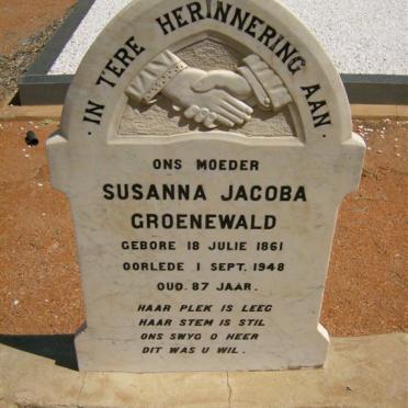 GROENEWALD Susanna Jacoba 1861-1948