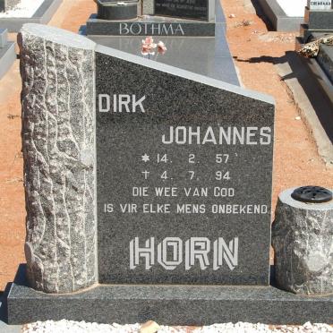 HORN Dirk Johannes 1957-1994