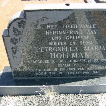 HOFFMAN Petronella Maria 1926-1995