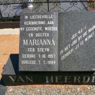 HEERDEN Marianna, van nee STEYN 1957-1984