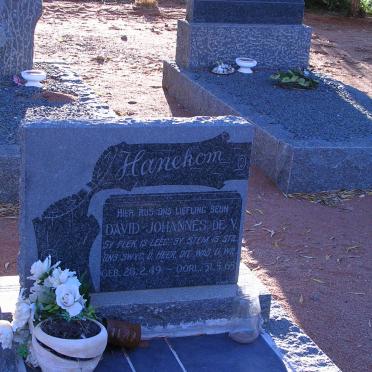 HANEKOM David Johannes DE V. 1949-1965