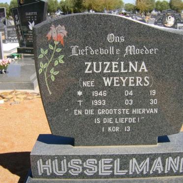 HÜSSELMANN Suzélna nee WEYERS 1946-1993