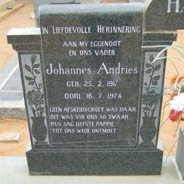 HANEKOM Johannes Andries 1917-1974