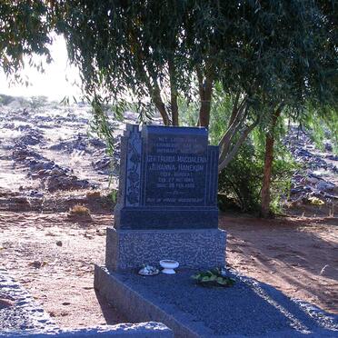 HANEKOM Gertruida Magdalena Johanna nee BURGER 1886-1952