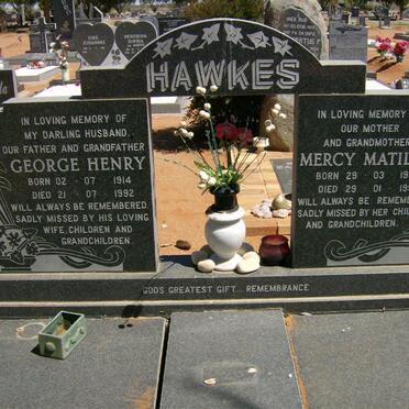 HAWKES George Henry 1914-1992 &amp; Mercy Matilda 1919-1998