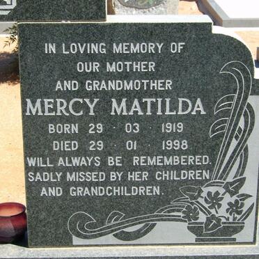 HAWKES Mercy Matilda 1919-1998