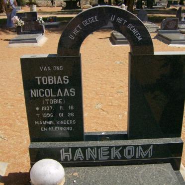 HANEKOM Tobias Nicolaas 1937-1996