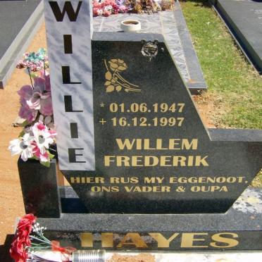 HAYES Willem Frederik 1947-1997