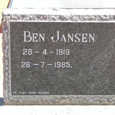 JANSEN Ben 1919-1985