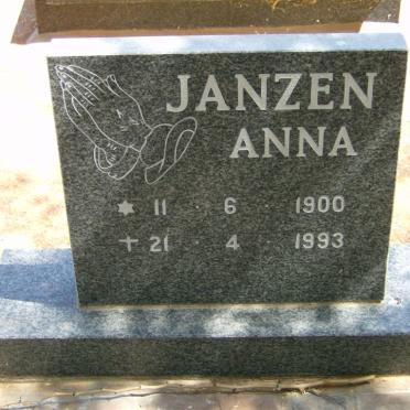 JANZEN Anna 1900-1993