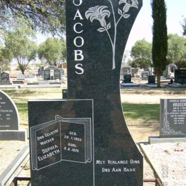 JACOBS Sophia Elizabeth 1905-1975