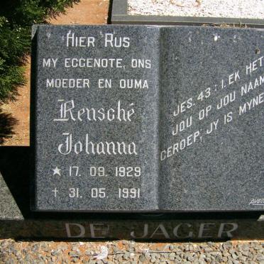 JAGER Rensché Johanna, de 1929-1991