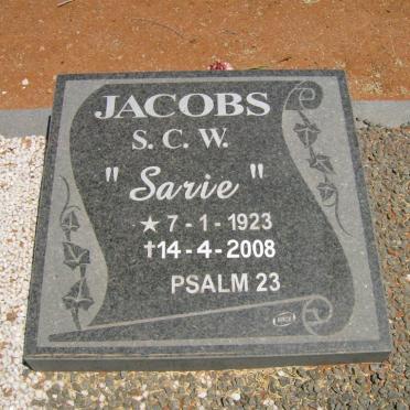 JACOBS W.E.G. 1913-2000 &amp; S.C.W. 1923-2008