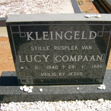KLEINGELD Lucy nee COMPAAN 1940-1986
