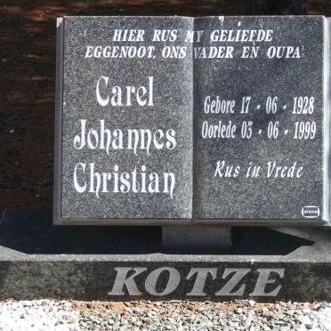 KOTZE Carel Johannes Christian 1928-1999