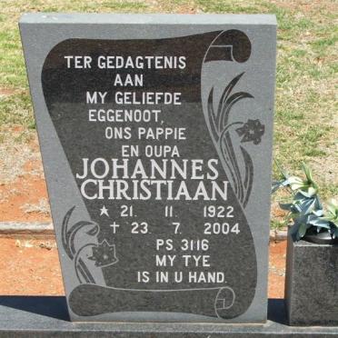KOTZÉ Johannes Christiaan 1922-2004