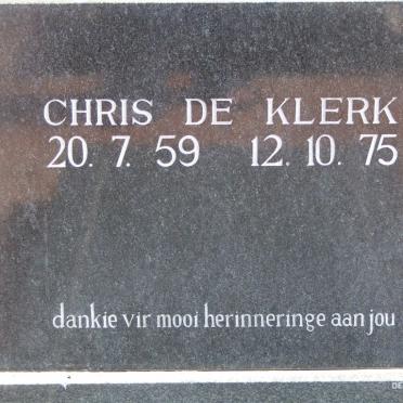 KLERK Chris, de 1959-1975