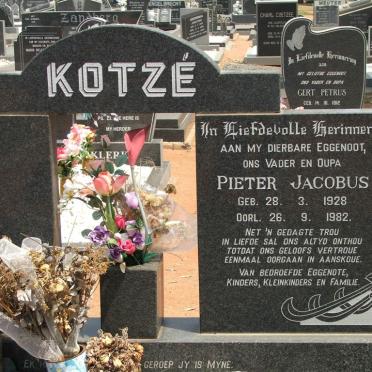 KOTZÉ Pieter Jacobus 1928-1982